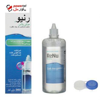 محلول شستشوی لنز رنیو مدل مولتی پلاس حجم 360 میلی لیتر محلول شستشوی لنز رنیو مدل مولتی پلاس حجم 360 میلی لیتر