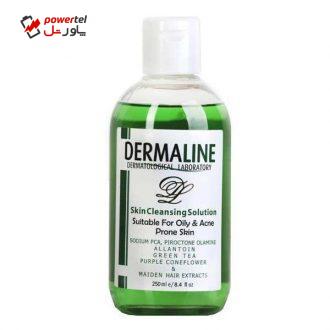 محلول پاک کننده صورت درمالاین مدل OILY SKIN حجم 250 میلی لیتر محلول پاک کننده صورت درمالاین مدل OILY SKIN حجم 250 میلی لیتر