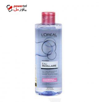 محلول پاک کننده لورآل مدل Eau micellaire حجم 400 میلی لیتر محلول پاک کننده لورآل مدل Eau micellaire حجم 400 میلی لیتر