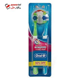 مسواک اورال-بی مدل 5way clean با برس نرم بسته 2 عددی مسواک اورال-بی مدل 5way clean با برس نرم بسته 2 عددی