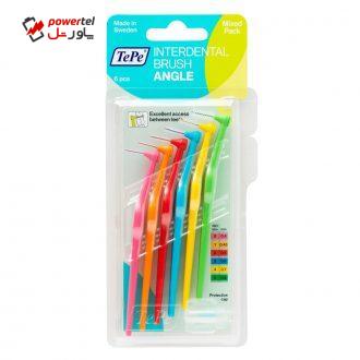 مسواک بین دندانی تهپه مدل Angle سایز 5 بسته ۶ عددی مسواک بین دندانی تهپه مدل Angle سایز 5 بسته ۶ عددی