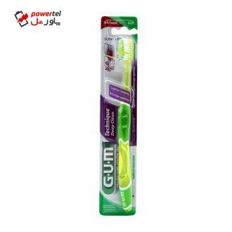 مسواک جی یو ام مدل Technique Deep Clean با سر کوچک مسواک جی یو ام مدل Technique Deep Clean با سر کوچک