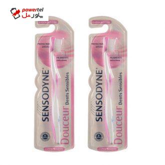 مسواک سنسوداین مدل Dents Sensible با برس خیلی نرم مجموعه 2 عددی