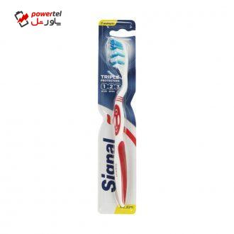 مسواک سیگنال مدل Triple Protection با برس متوسط