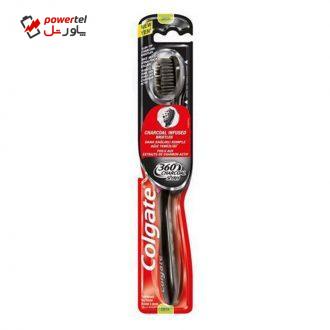 مسواک کلگیت مدل CHARCOAL SIYAH 360 با برس متوسط مسواک کلگیت مدل CHARCOAL SIYAH 360 با برس متوسط