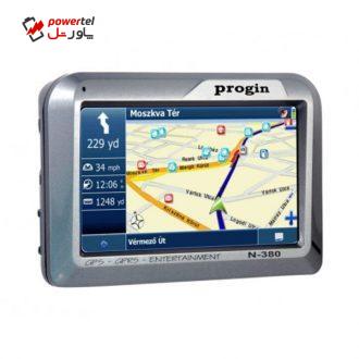 مسیریاب خودرو پروجین مدل N-380 مسیریاب خودرو پروجین مدل N-380