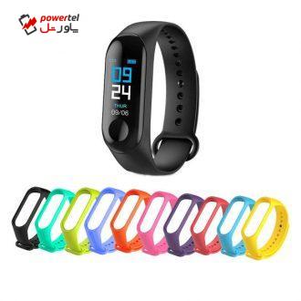 مچ بند هوشمند مدل HEALTH M3 به همراه 10 عدد بند مچ بند هوشمند مدل HEALTH M3 به همراه 10 عدد بند
