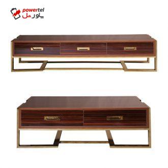 میز تلویزیون و میز جلومبلی سارینا مدل ایزابلا