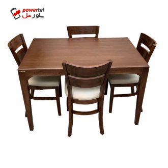 میز و صندلی ناهار خوری اسپرسان چوب کد Sm50