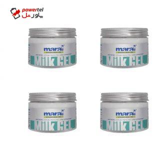 میلک ژل مارال مدل آلوئه ورا حجم 300 میلی لیتر بسته 4 عددی