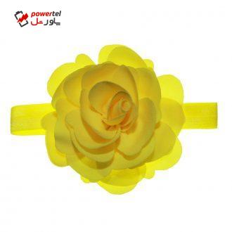 هدبند نوزادی سارینا گل مدل نیکا رنگ زرد
