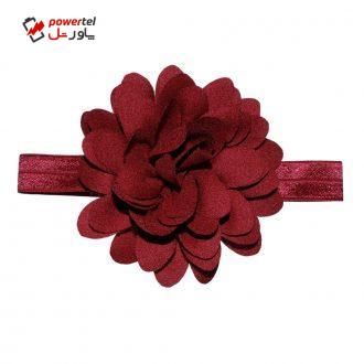 هدبند نوزادی سارینا گل مدل نیکا رنگ زرشکی