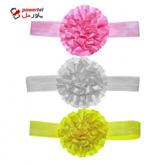 هدبند نوزادی سارینا گل مدل sz-100 مجموعه 3 عددی