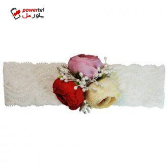 هدبند نوزادی پاپیونی مدل سه گل هدبند نوزادی پاپیونی مدل سه گل
