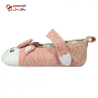 پاپوش نوزادی دخترانه طرح سنجاب کد M243