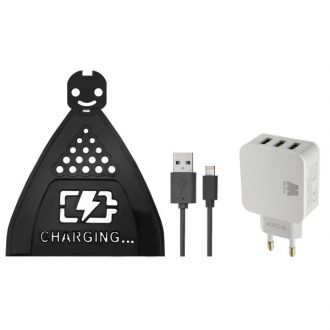 پایه نگهدارنده شارژر موبایل مدل Hng 0229 به همراه شارژر دیواری و کابل تبدیل USB به لایتنینگ/microUSB پایه نگهدارنده شارژر موبایل مدل Hng 0229 به همراه شارژر دیواری و کابل تبدیل USB به لایتنینگ/microUSB