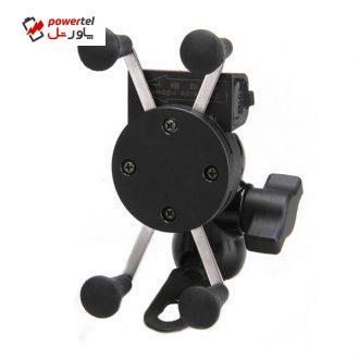 پایه نگهدارنده موبایل شارژر دار مناسب برای موتورسیکلت مدل Phone charging bracke پایه نگهدارنده موبایل شارژر دار مناسب برای موتورسیکلت مدل Phone charging bracke