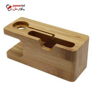 پایه نگهدارنده گوشی و اپل واچ مدل Wood پایه نگهدارنده گوشی و اپل واچ مدل Wood