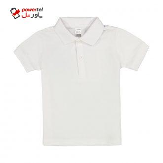 پولوشرت پسرانه نوزادی ال سی وایکیکی مدل 0SO053Z1-WHITE