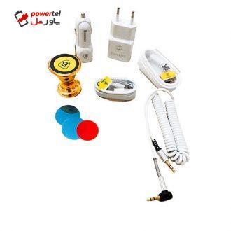 پک شارژر باسئوس مدل 6in1 پک شارژر باسئوس مدل 6in1