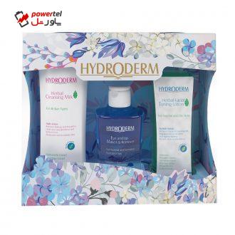 پک پاک کننده آرایش هیدرودرم مدل Herbal Extracts بسته سه عددی