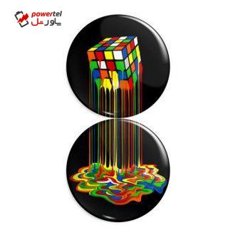 پیکسل طرح بازی مکعب روبیک کد R140 مجموعه 2 عددی