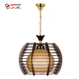 چراغ آویز و لوستر چوبی هامان مدل 1-208