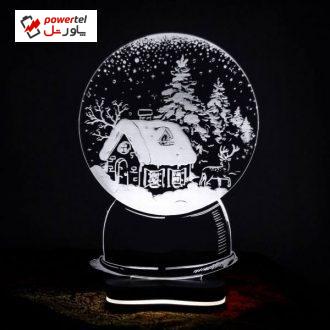 چراغ خواب سه بعدی گالری دکوماس طرح گوی برفی کد DMS118 چراغ خواب سه بعدی گالری دکوماس طرح گوی برفی کد DMS118