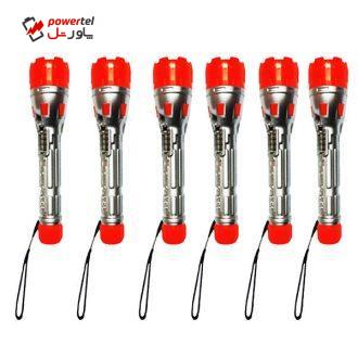 چراغ قوه دستی مدل 958 بسته 6 عددی چراغ قوه دستی مدل 958 بسته 6 عددی