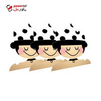 چوب لباسی نوزادی جیک جیک طرح پرنسس کوچولو بسته 3 عددی چوب لباسی نوزادی جیک جیک طرح پرنسس کوچولو بسته 3 عددی