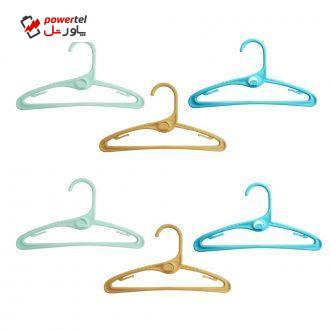 چوب لباسی نوزادی مادرکر کد m1 مجموعه 6 عددی
