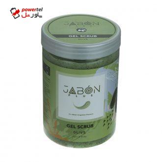 ژل اسکراب لایه بردار پوست ژبن پلاس مدل Olive وزن 750 گرم