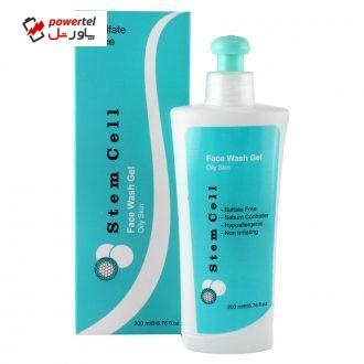ژل شستشو صورت استم سل مخصوص پوست چرب مدل Oily Skin حجم 200 میلی لیتر
