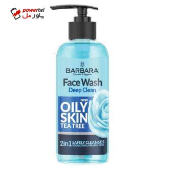 ژل شستشو صورت باربارا مدل tea tree حجم 370 میلی لیتر