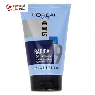 ژل مو لورآل سری Studio مدل Radical حجم 150 میلی لیتر ژل مو لورآل سری Studio مدل Radical حجم 150 میلی لیتر