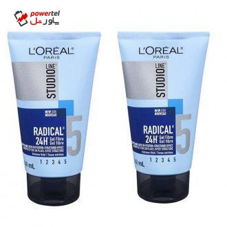 ژل مو لورآل سری Studio Line مدل Radical حجم 150 میلی لیتر مجموعه 2 عددی ژل مو لورآل سری Studio Line مدل Radical حجم 150 میلی لیتر مجموعه 2 عددی