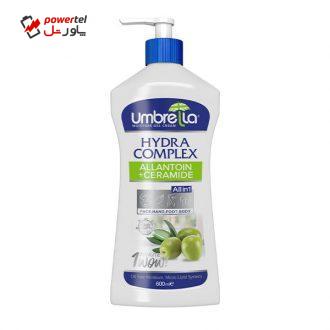 ژل کرم آبرسان آمبرلا مدل Olive حجم 600 میلی لیتر ژل کرم آبرسان آمبرلا مدل Olive حجم 600 میلی لیتر