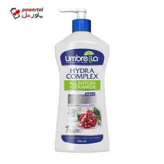 ژل کرم آبرسان آمبرلا مدل Pomegranate حجم 600 میلی لیتر ژل کرم آبرسان آمبرلا مدل Pomegranate حجم 600 میلی لیتر