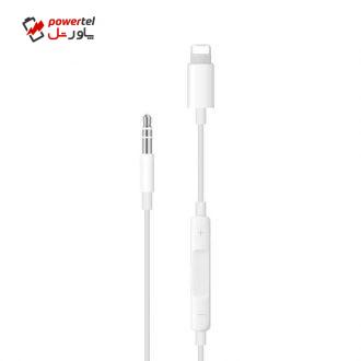 کابل تبدیل لایتنینگ به جک AUX  مدل MH021 طول 1 متر