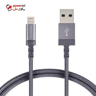 کابل تبدیل USB به لایتنینگ آمازون بیسیکس مدل  L6LMF013-CS-R طول 1.8 متر