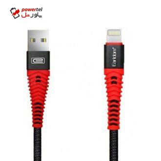 کابل تبدیل USB به لایتنینگ ارلدام مدل EC-060i طول 1 متر کابل تبدیل USB به لایتنینگ ارلدام مدل EC-060i طول 1 متر