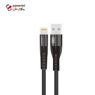 کابل تبدیل USB به لایتنینگ ارلدام مدل EC-077i طول 1 متر کابل تبدیل USB به لایتنینگ ارلدام مدل EC-077i طول 1 متر