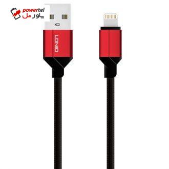 کابل تبدیل USB به لایتنینگ الدینیو مدل LS-392 طول 2 متر کابل تبدیل USB به لایتنینگ الدینیو مدل LS-392 طول 2 متر