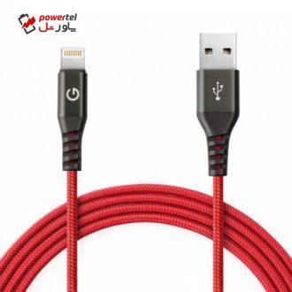 کابل تبدیل USB به لایتنینگ انرجیا مدل Alutough طول 1.5 متر