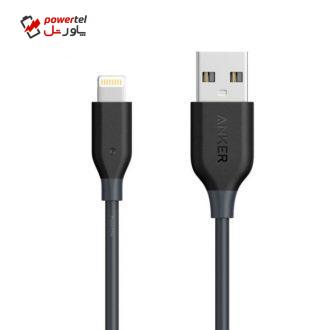 کابل تبدیل USB به لایتنینگ انکر مدل A8012 طول 0.9 متر کابل تبدیل USB به لایتنینگ انکر مدل A8012 طول 0.9 متر