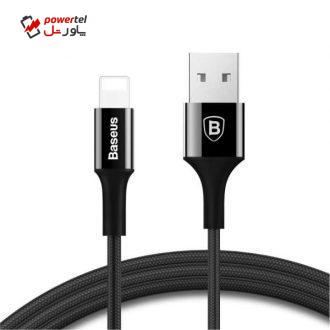 کابل تبدیل USB به لایتنینگ باسئوس مدل Sh-100 طول 1 متر کابل تبدیل USB به لایتنینگ باسئوس مدل Sh-100 طول 1 متر