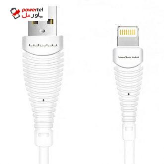 کابل تبدیل USB به لایتنینگ دبلیو یو دبلیو مدل X76 طول 0.9 متر کابل تبدیل USB به لایتنینگ دبلیو یو دبلیو مدل X76 طول 0.9 متر