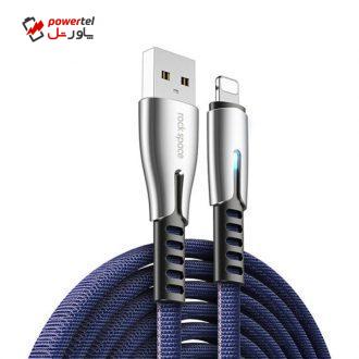 کابل تبدیل USB به لایتنینگ راک اسپیس مدل RCB0670 طول 1.2 متر کابل تبدیل USB به لایتنینگ راک اسپیس مدل RCB0670 طول 1.2 متر