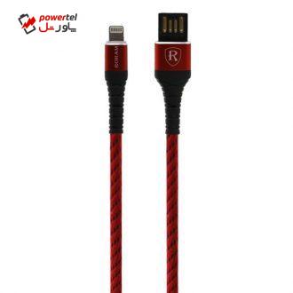 کابل تبدیل USB به لایتنینگ رهام مدل RO 22 طول 1 متر