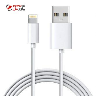 کابل تبدیل USB به لایتنینگ مدل A plus طول1متر کابل تبدیل USB به لایتنینگ مدل A plus طول1متر